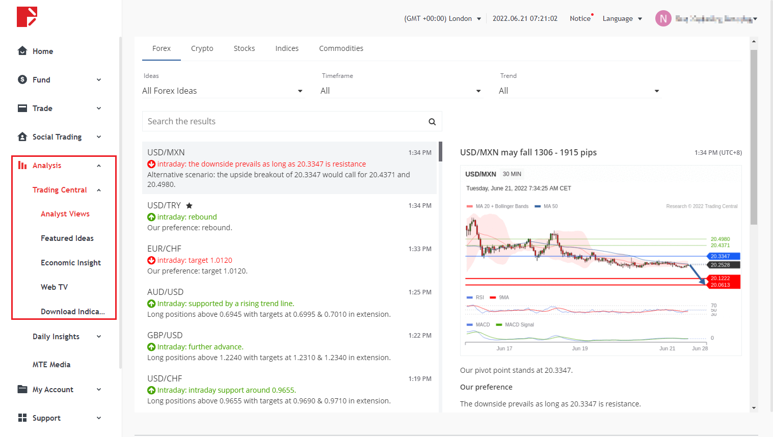 Doo Prime User Center에서 Trading Central의 분석 도구를 사용하는 방법은 무엇입니까? - 지원 센터 Doo Prime User Center에서 Trading Central의 분석 도구를 사용하는 방법은 무엇입니까? - 지원 센터